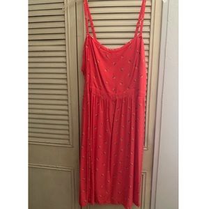 Orange Floral Large Sundress